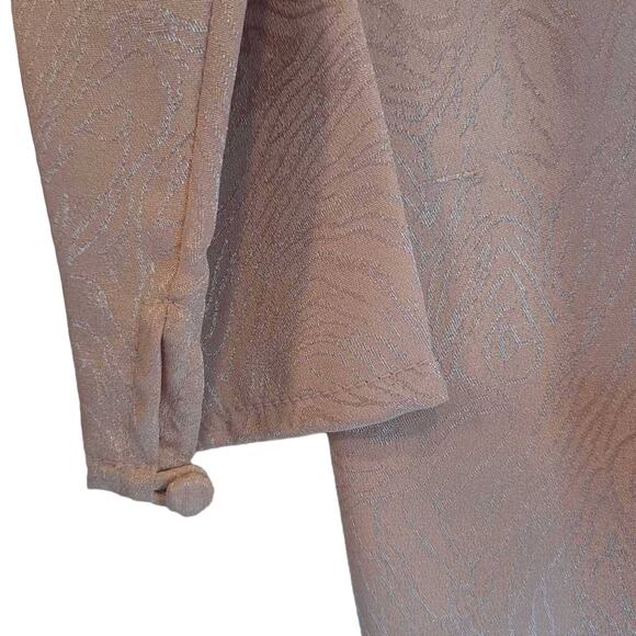 In The Mood Women's Skirt Set Pink Jacquard Tunic Top Micropleated Lace Midi 14 - Picture 4 of 11